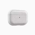 Étui effet cuir blanc pour airpods