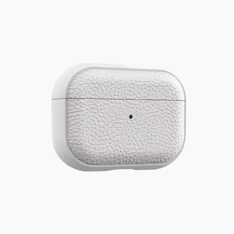 Étui effet cuir blanc pour airpods Étui effet cuir blanc pour airpods